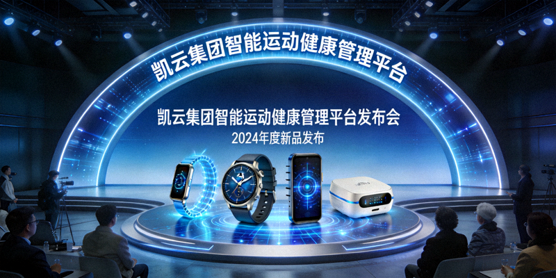 凯云集团智能运动健康管理平台发布会现场 - 科技产品展示
