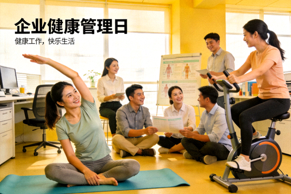 企业员工健康管理场景 - 办公室员工参与健康活动
